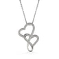 Happy Mother's Day Double Hearts Necklace