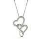 My Beautiful Mom Double Hearts Necklace