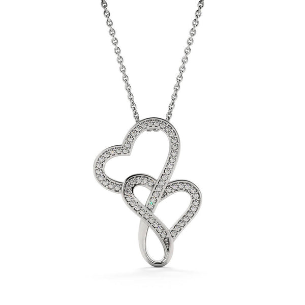 To My Mother-In-Law Double Hearts Necklace