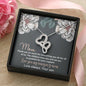 Love You My Amazing Mom Double Hearts Necklace