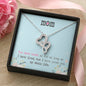 I Love You Mom Double Hearts Necklace