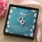 To The Best Mom Double Hearts Necklace