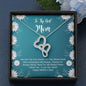 To The Best Mom Double Hearts Necklace