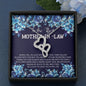 Best Mother-In-Law Double Hearts Necklace