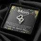 I love You Mom Double Hearts Necklace
