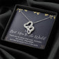 Best Mom In The World Double Hearts Necklace