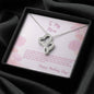 To My Mom Double Hearts Necklace