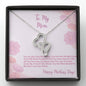 To My Mom Double Hearts Necklace