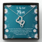 To The Best Mom Double Hearts Necklace