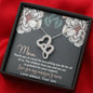 Love You My Amazing Mom Double Hearts Necklace