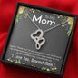 I love You Mom Double Hearts Necklace