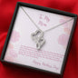 To My Mom Double Hearts Necklace