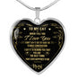 To My Cat Luxury Heart Necklace