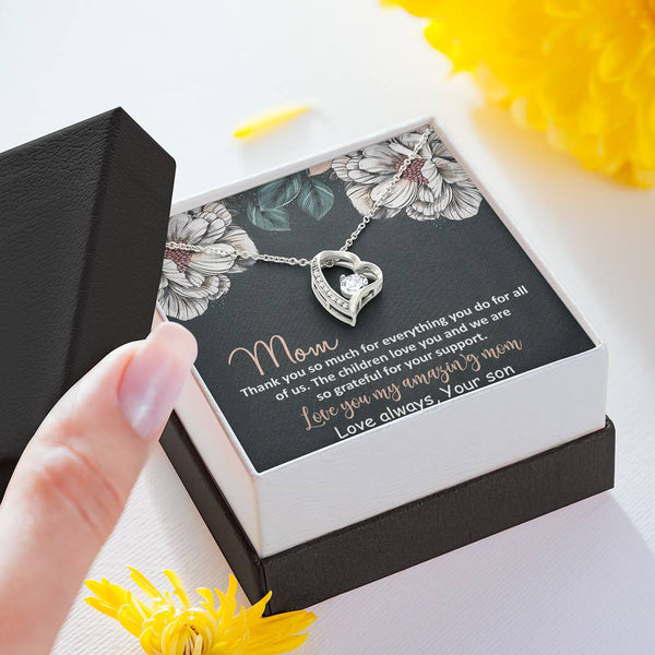 Love You My Amazing Mom Forever Love Necklace