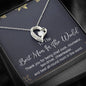 Best Mom In The World Forever Love Necklace