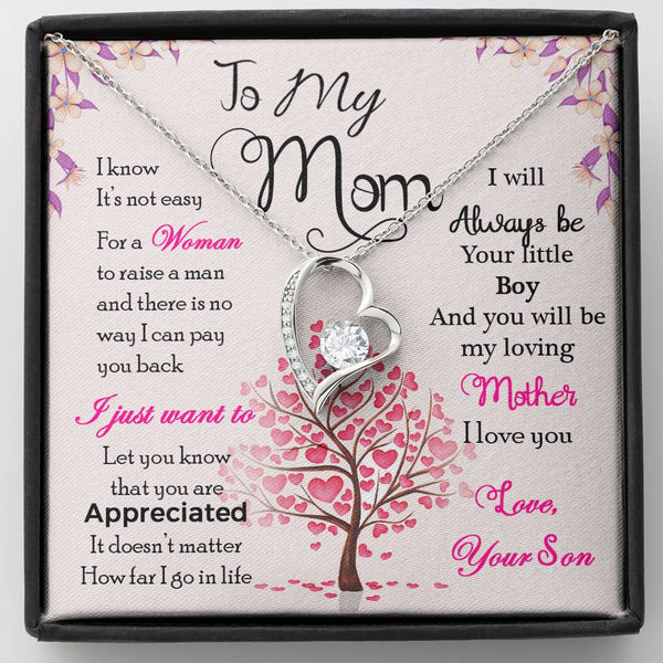 I love You Mother Forever Love Necklace