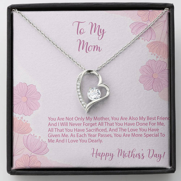 To My Mom Forever Love Necklace