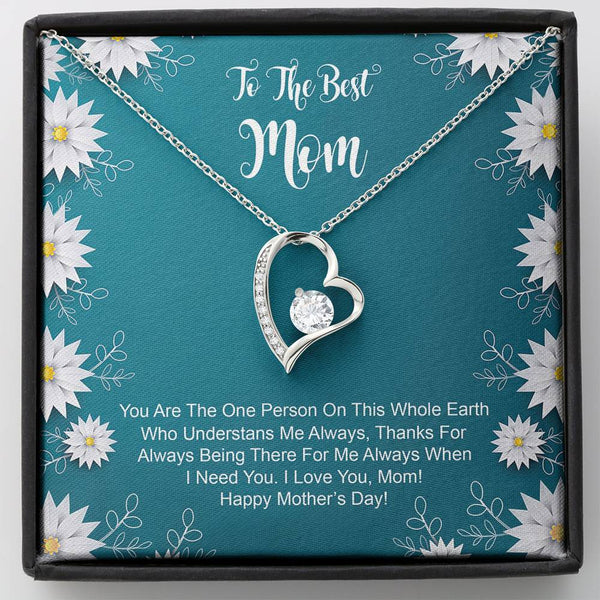 To The Best Mom Forever Love Necklace