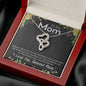 I love You Mom Double Hearts Necklace
