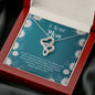 To The Best Mom Double Hearts Necklace