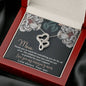 Love You My Amazing Mom Double Hearts Necklace