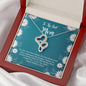 To The Best Mom Double Hearts Necklace