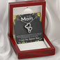 I love You Mom Double Hearts Necklace