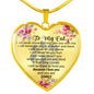 To My Cat Luxury Heart Necklace