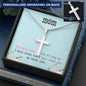 To My Mom Personalized Cross Necklace
