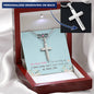 To My Mom Personalized Cross Necklace