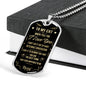 To My Cat Luxury Dog Tag
