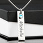 Personalized Birthstone Name Necklace