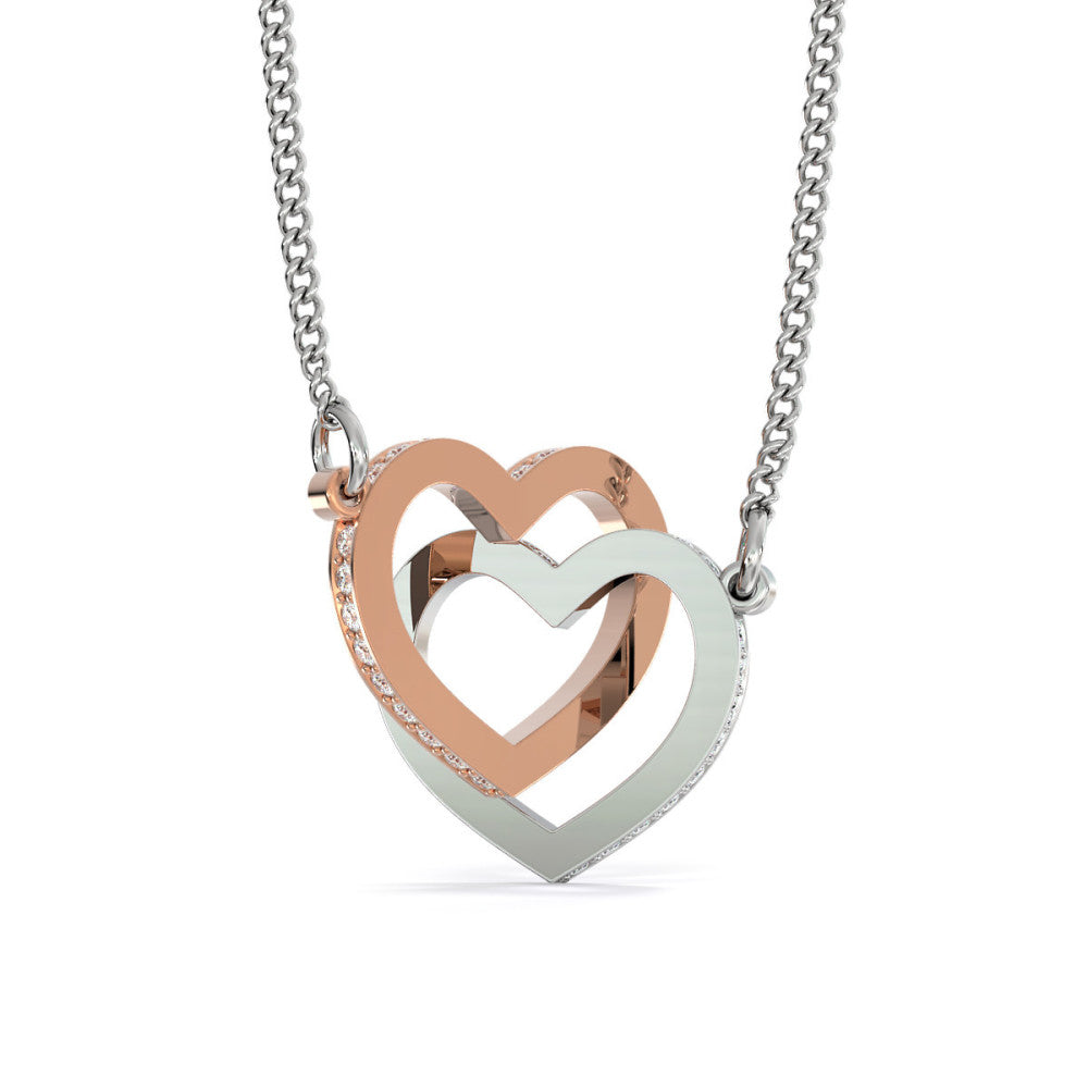 Buy Intertwined Hearts Necklace, Two Hearts, Love Necklace, Silver Necklace,  Gold Necklace, Couples Jewelry, Gold and Silver, Everyday Necklace Online  in India - Etsy