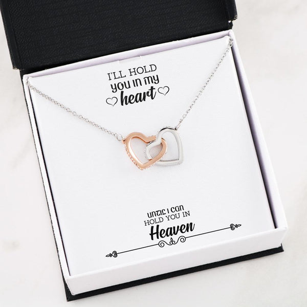 You In My Heart Interlocking Hearts Necklace