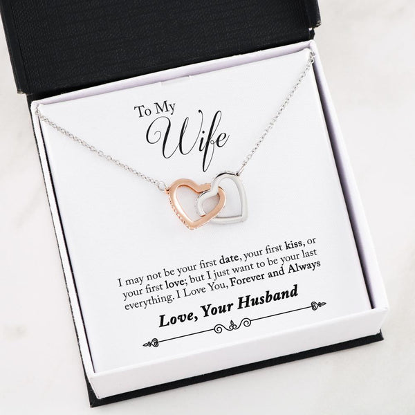 Forever And Always Interlocking Hearts Necklace
