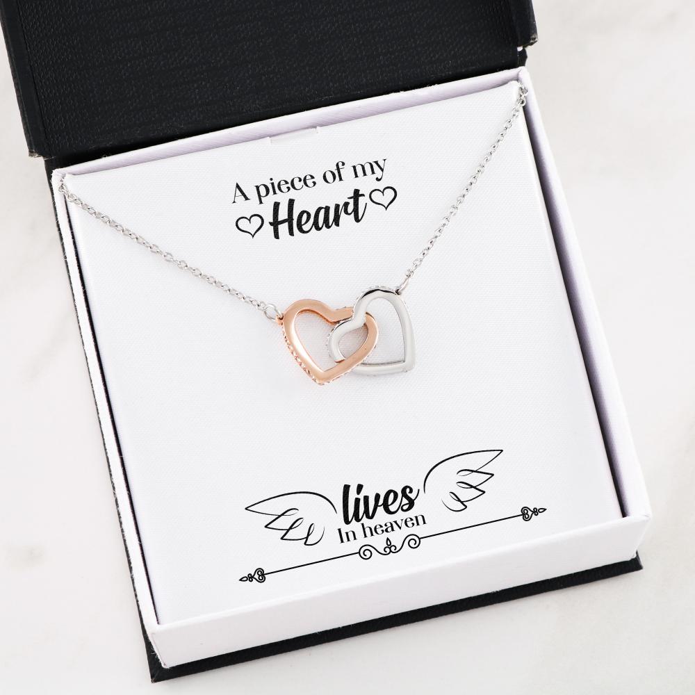 A Piece Of My Heart Interlocking Hearts Necklace