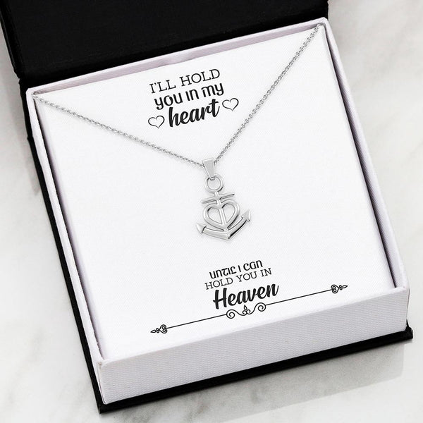 You In My Heart Anchor Necklace
