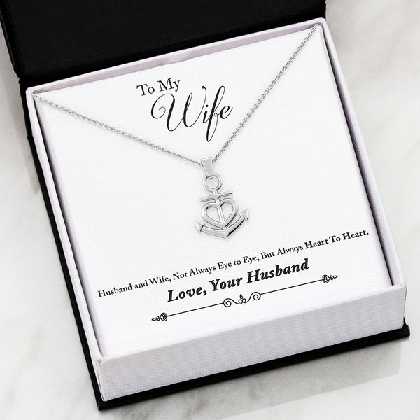 Heart To Heart Anchor Necklace