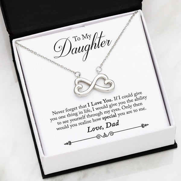 You Are Special Infinity Heart Necklace