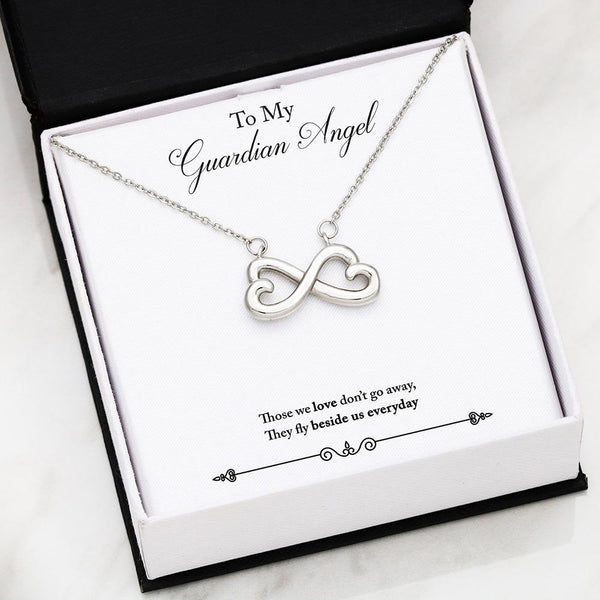 Guardian Angel Infinity Heart Necklace
