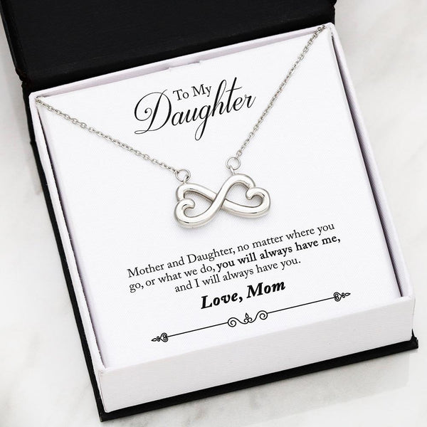 You Will Always Have Me Infinity Heart Necklace