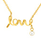 Forever and Always Scripted Love Necklace