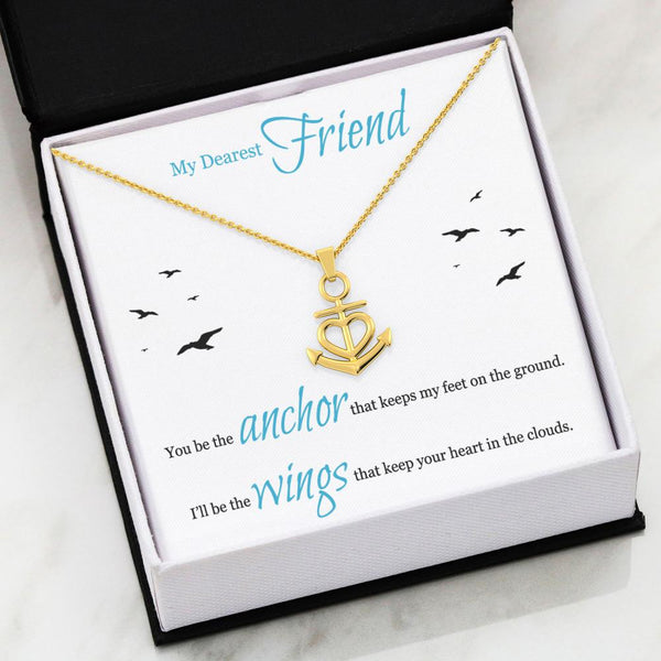 My Dearest Friend Anchor Necklace