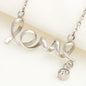 Mom To Daughter Scripted Love Necklace