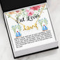 Cat Lover Scripted Love Necklace