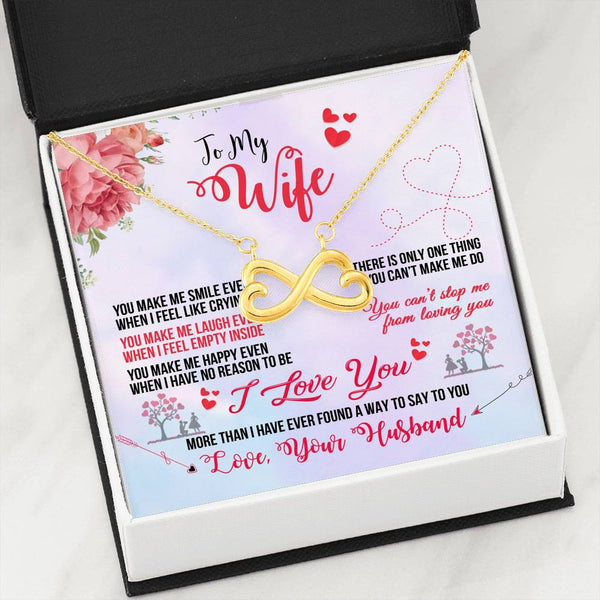 Husband To Wife Infinity Hearts Necklace