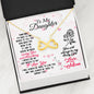 Mom To Daughter Infinity Hearts Necklace
