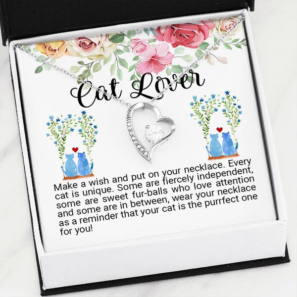 Cat Lover Forever Love Necklace