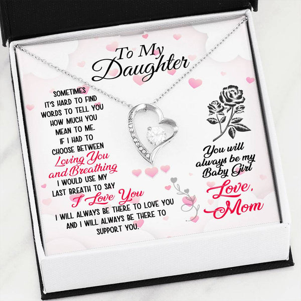 Mom To Daughter Forever Love Necklace