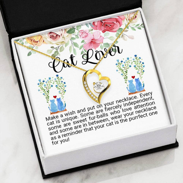 Cat Lover Forever Love Necklace